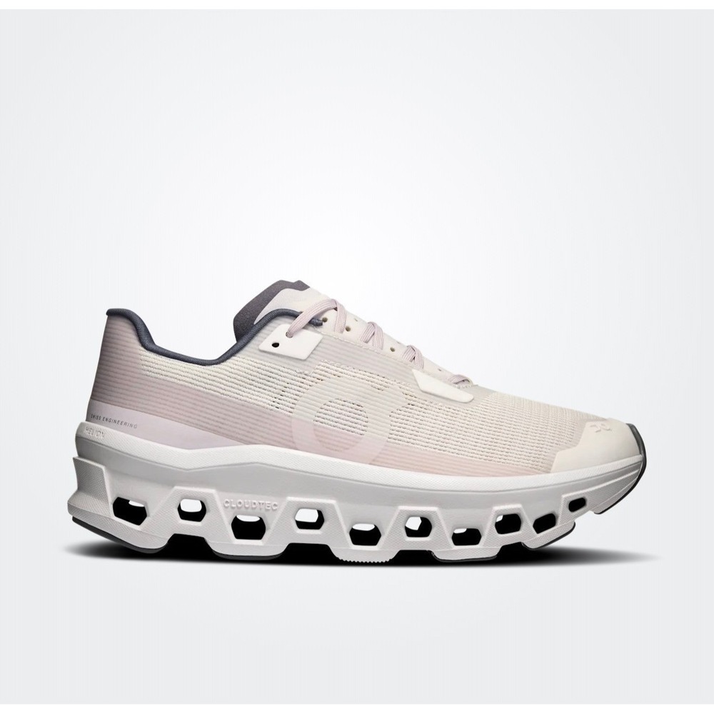 On Cloudmonster Void Womens Running Shoes Ivory Wolf 3WF10493045 Size 7.5 NIB